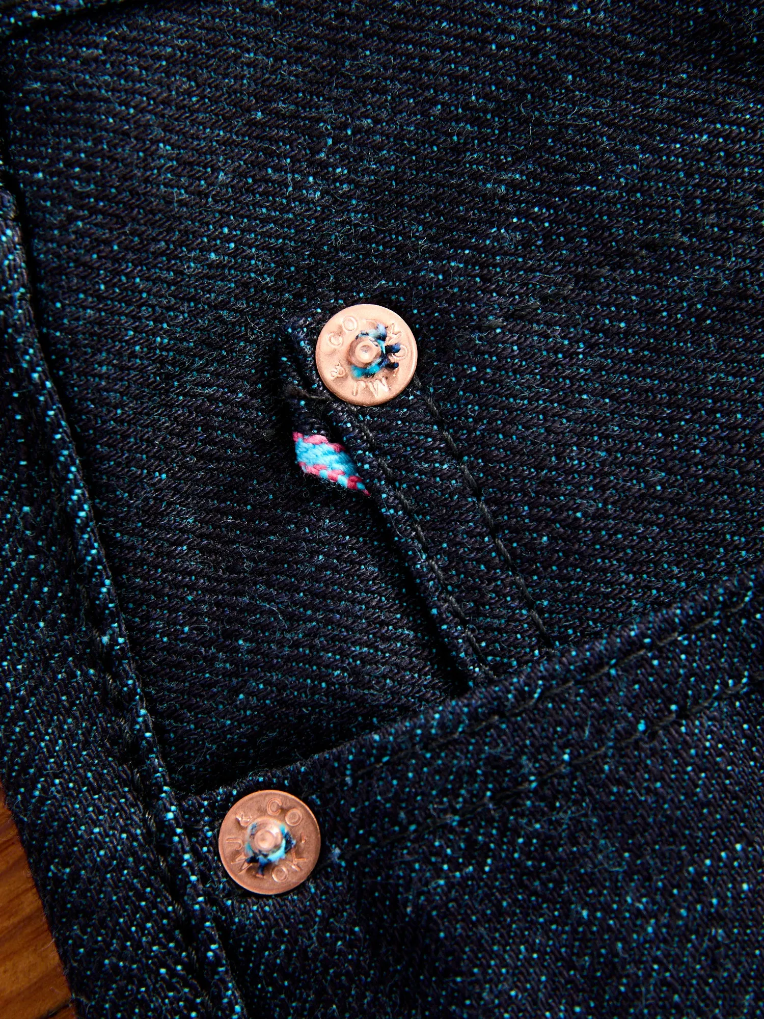 0605-IMSP "Indigo Mint" 15.7oz Selvedge Denim - Natural Tapered Fit
