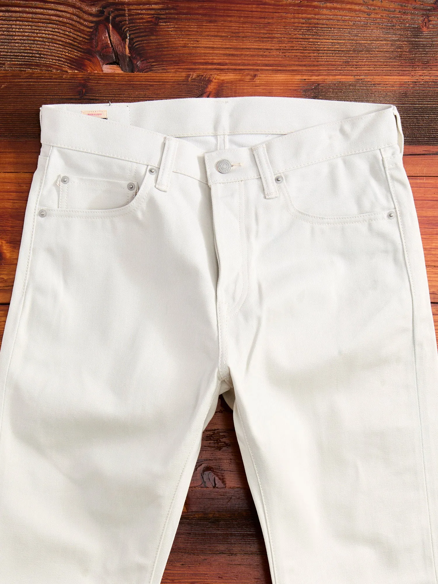 0605-IVO "Ivory" 13oz Selvedge Denim - Natural Tapered Fit