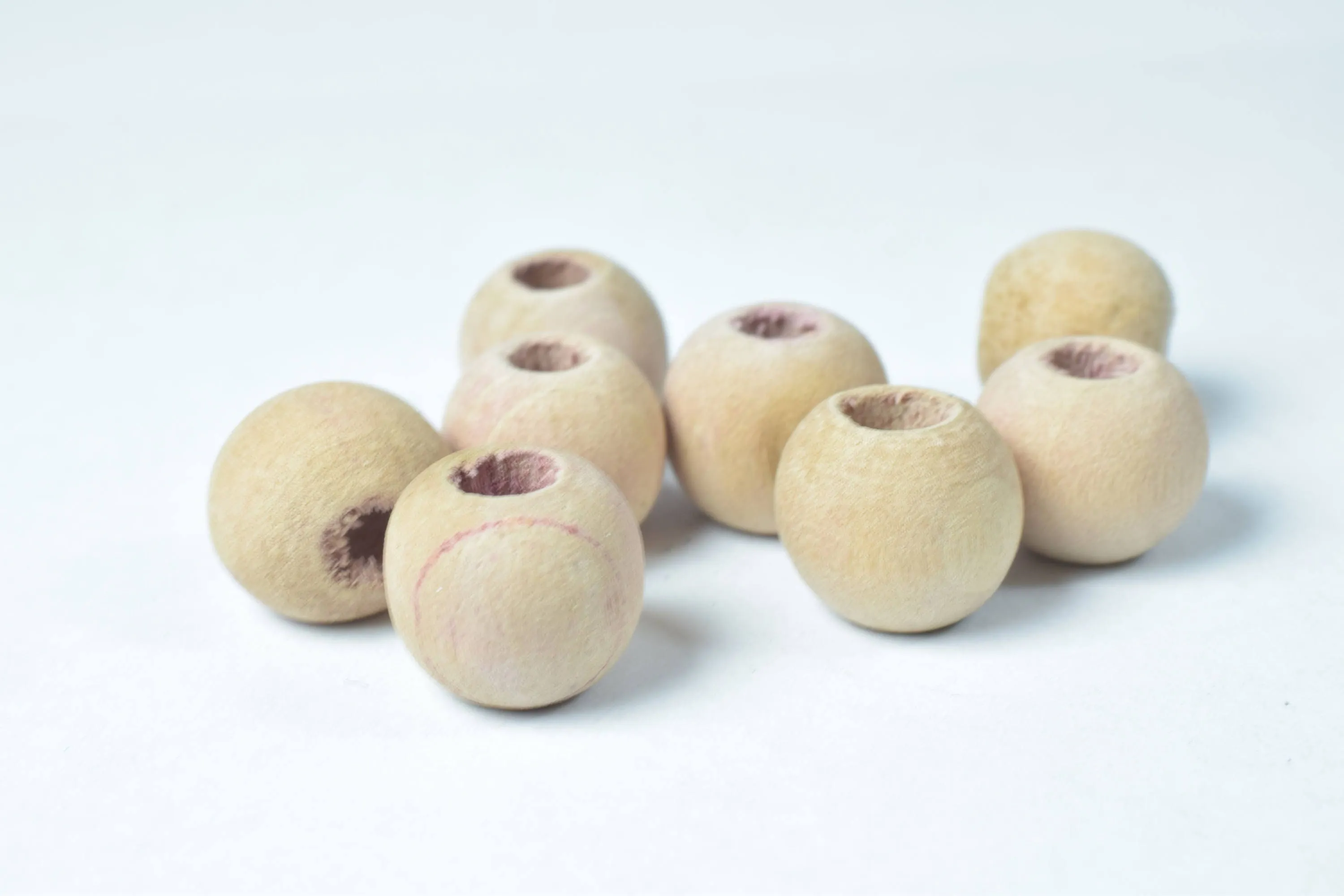 10mm Round Matte Wooden Beads, Wooden Beading Tools, 3.5mm hole size, Macrame Beads, Round Wooden Beads, DIY, Wholesale Matte Wood Beads