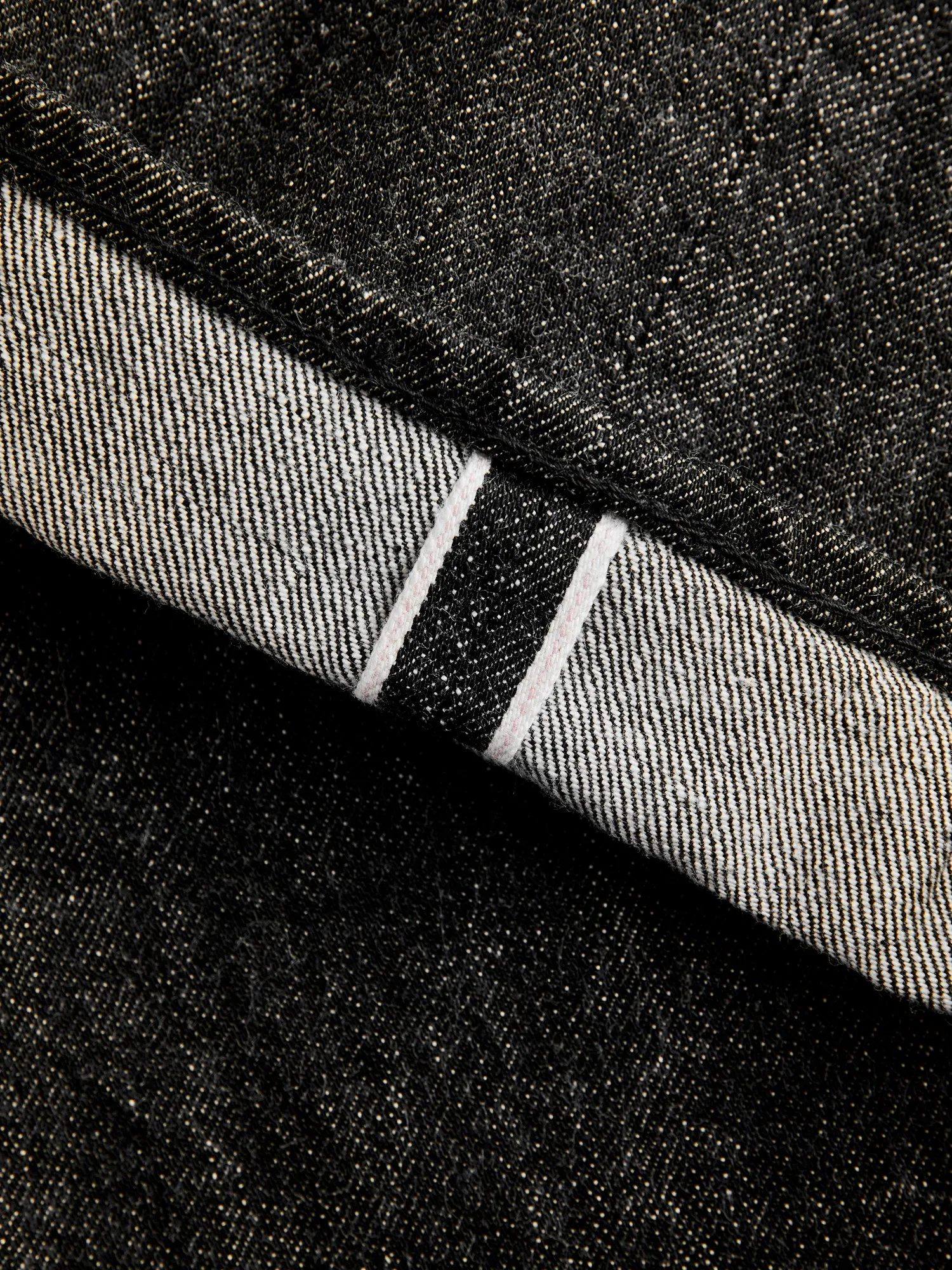 1108BK 14oz Black Selvedge Denim - Slim Straight Fit