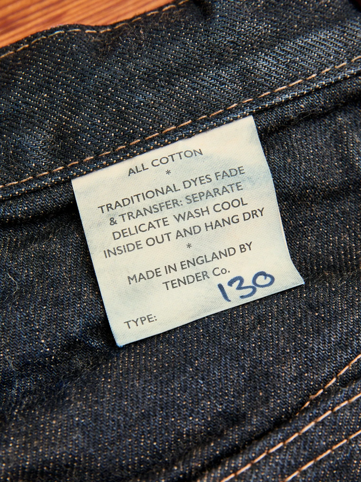130 "Wattle Overdye" 16oz Selvedge Denim - High Rise Taper Fit