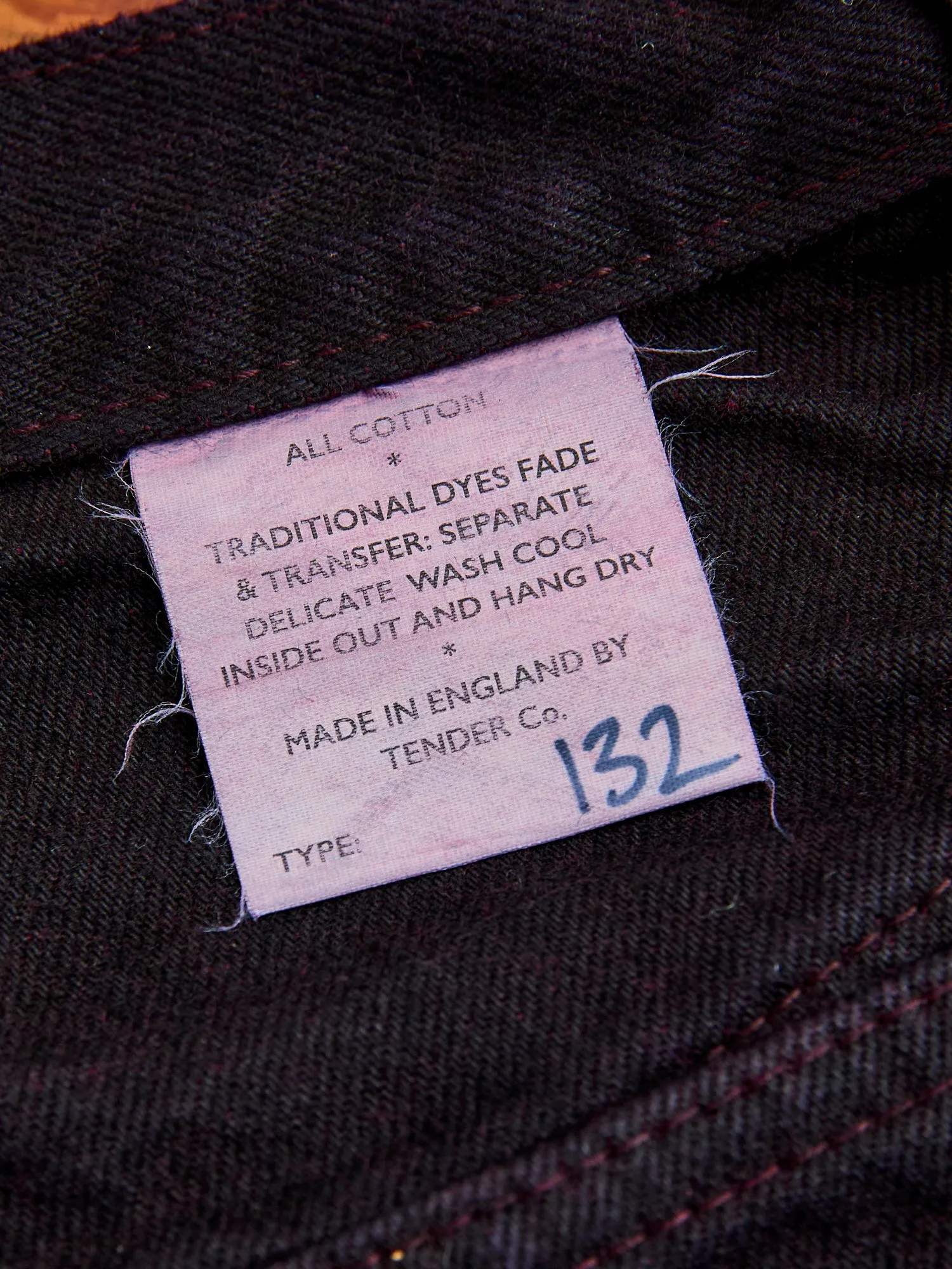 132 "Hadal Purple Overdye" 16oz Selvedge Denim - Wide Fit