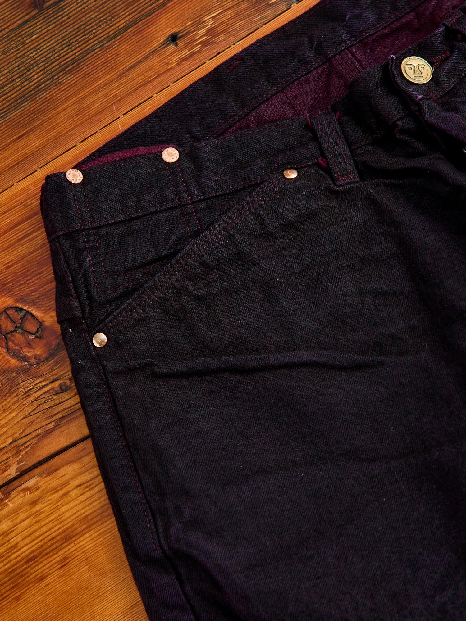 132 "Hadal Purple Overdye" 16oz Selvedge Denim - Wide Fit