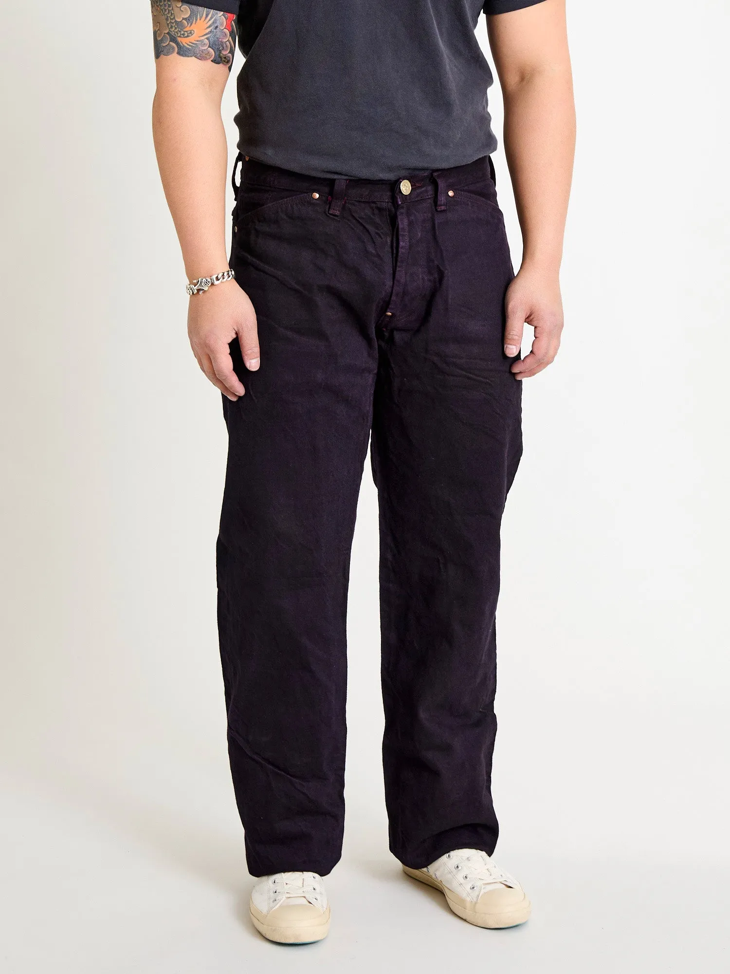 132 "Hadal Purple Overdye" 16oz Selvedge Denim - Wide Fit