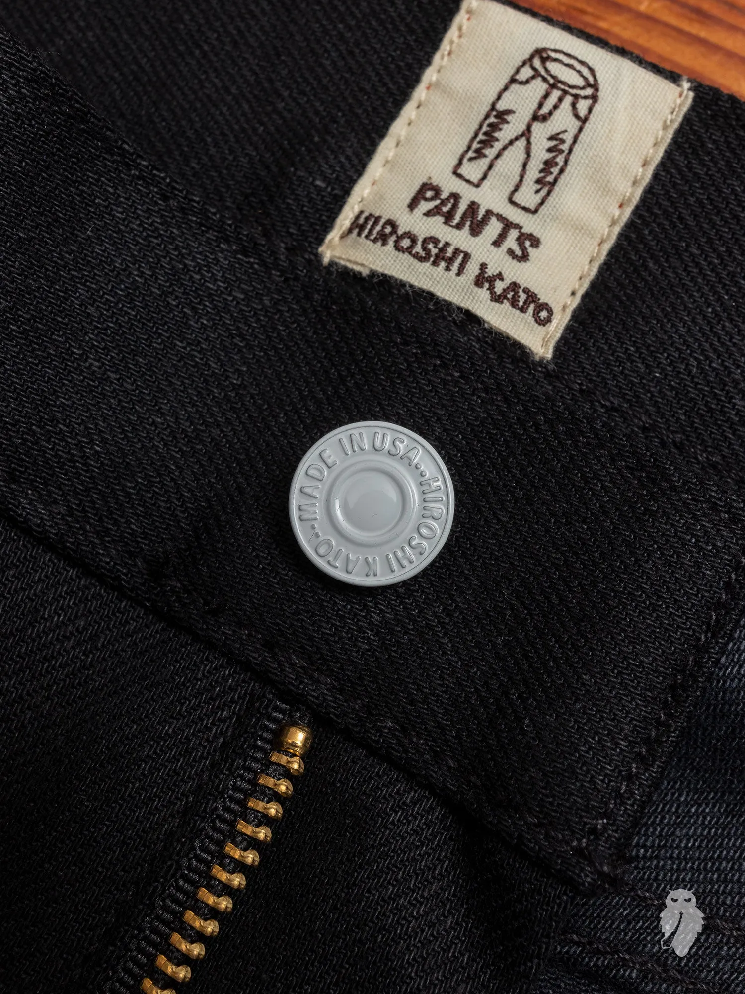 14oz Black Stretch Selvedge Denim - Pen Slim