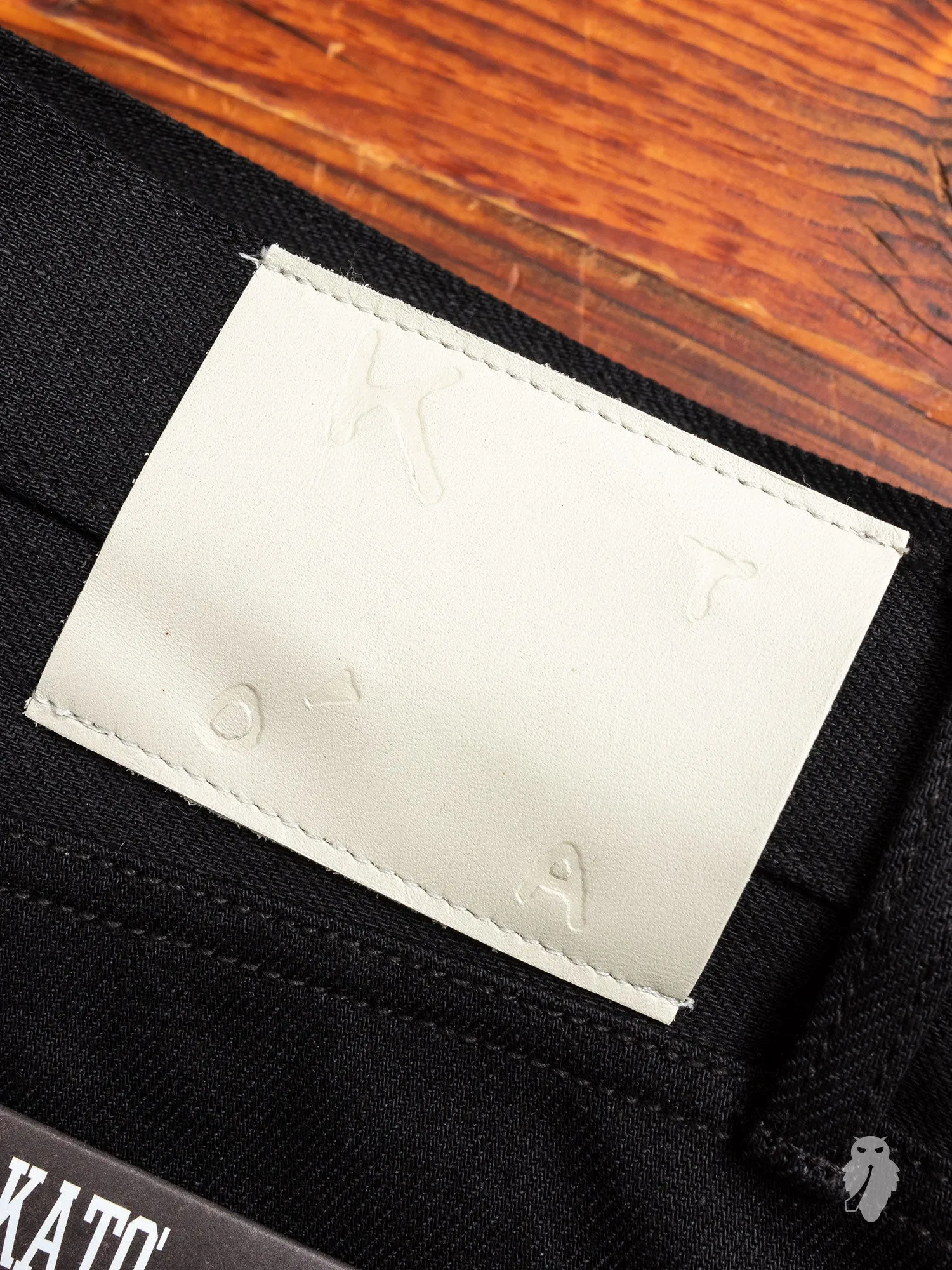 14oz Black Stretch Selvedge Denim - Pen Slim