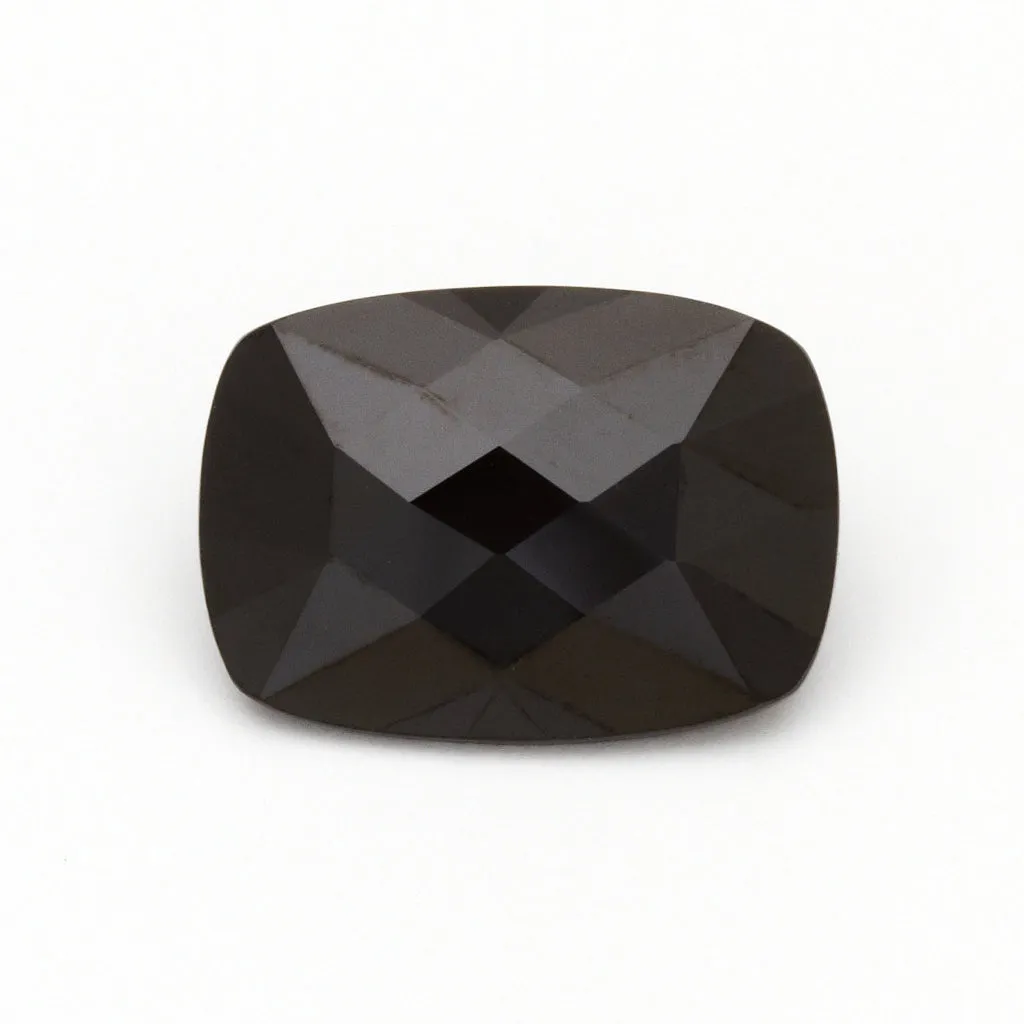 14x10mm Black Spinel Checkerboard Cushions