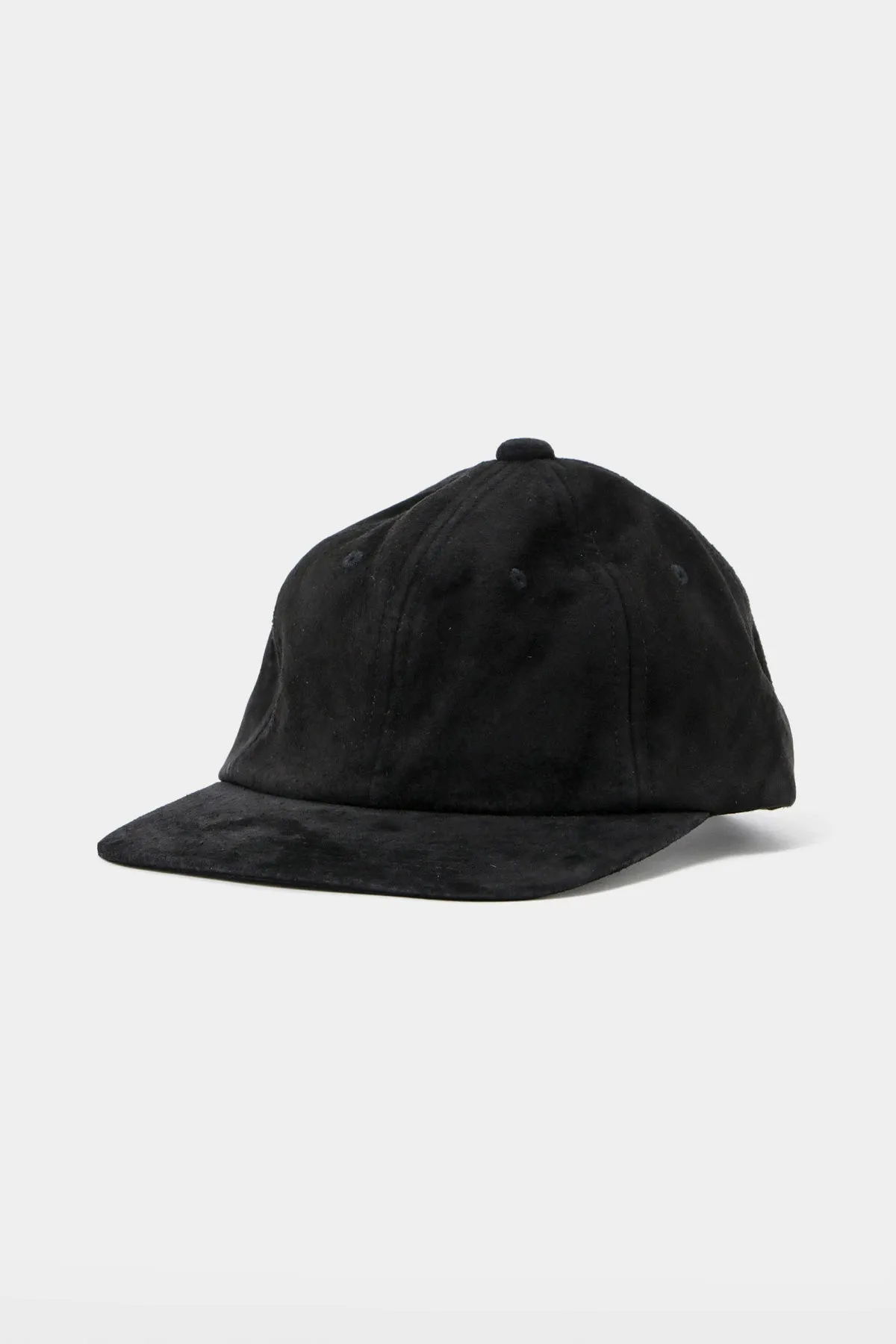 6Panel Water Repellant Suede - Black