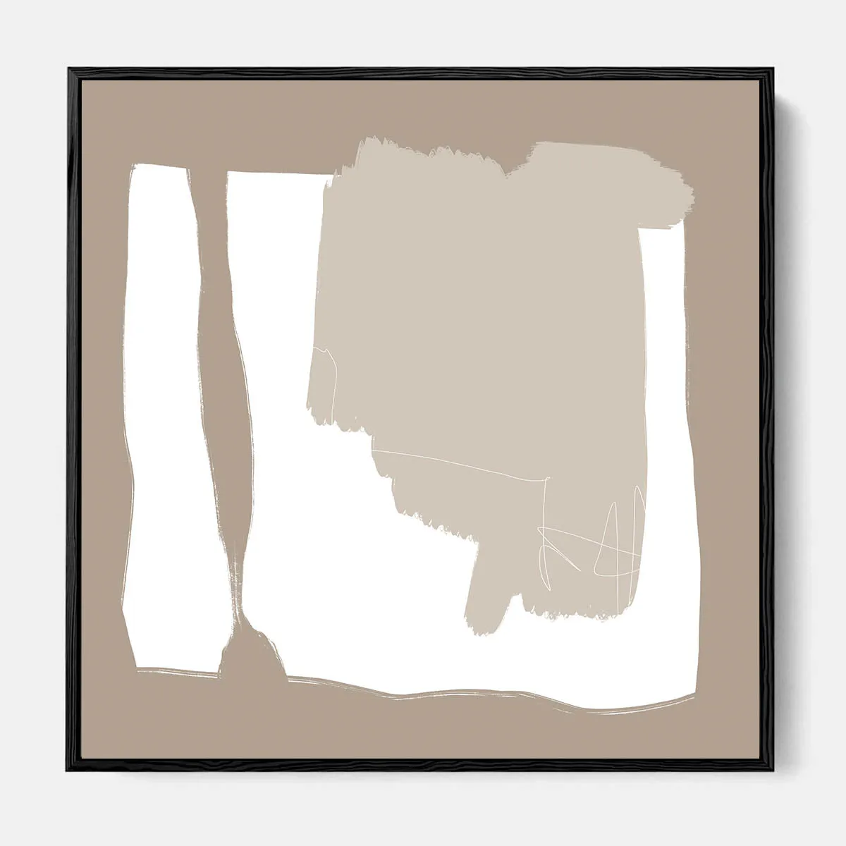 Abstract Study VI Framed Canvas