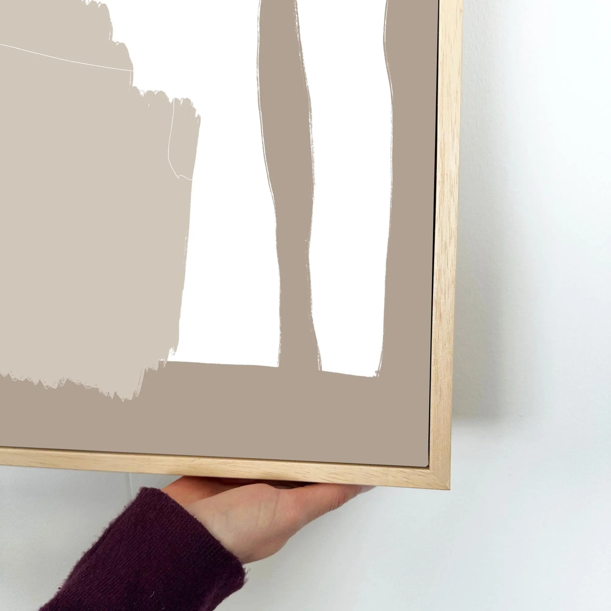 Abstract Study VI Framed Canvas