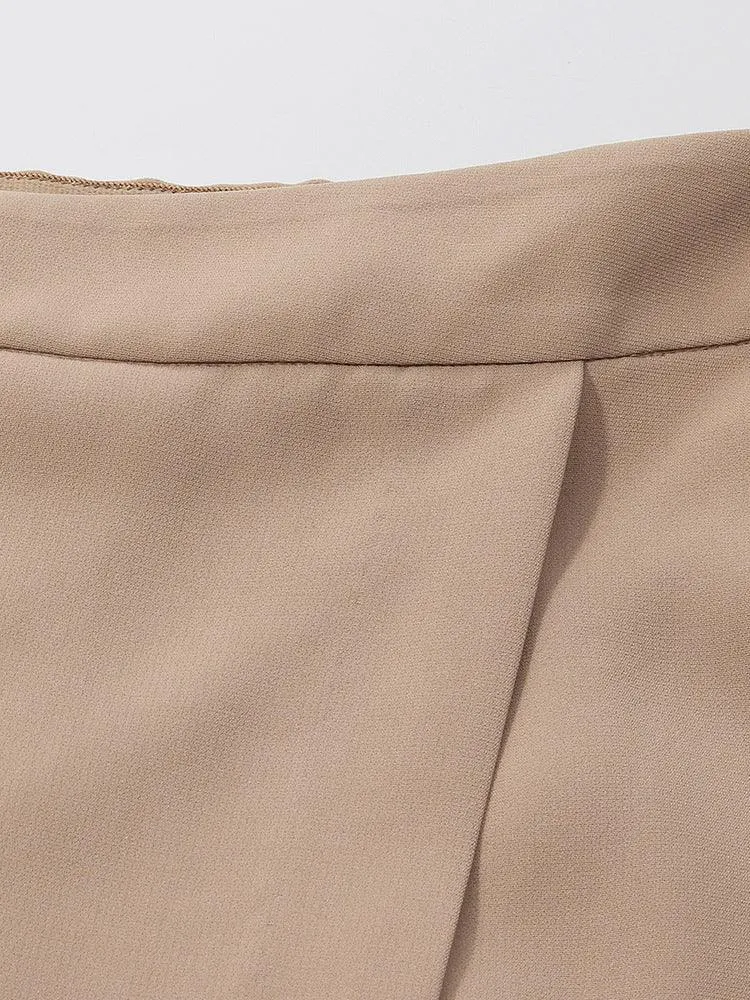 Acetate Asymmetric Skirt