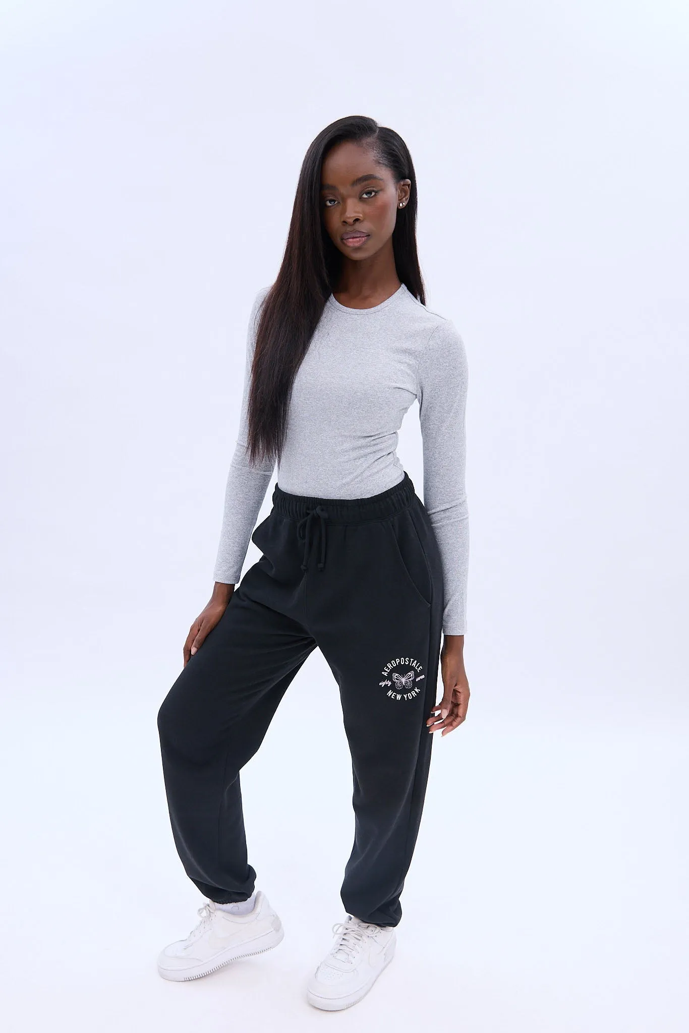 AERO Graphic Boyfriend Jogger