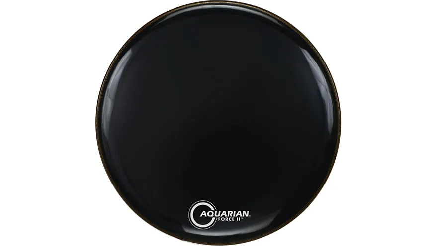 Aquarian Force II Resonant Bass Drum Head Black 22 in.