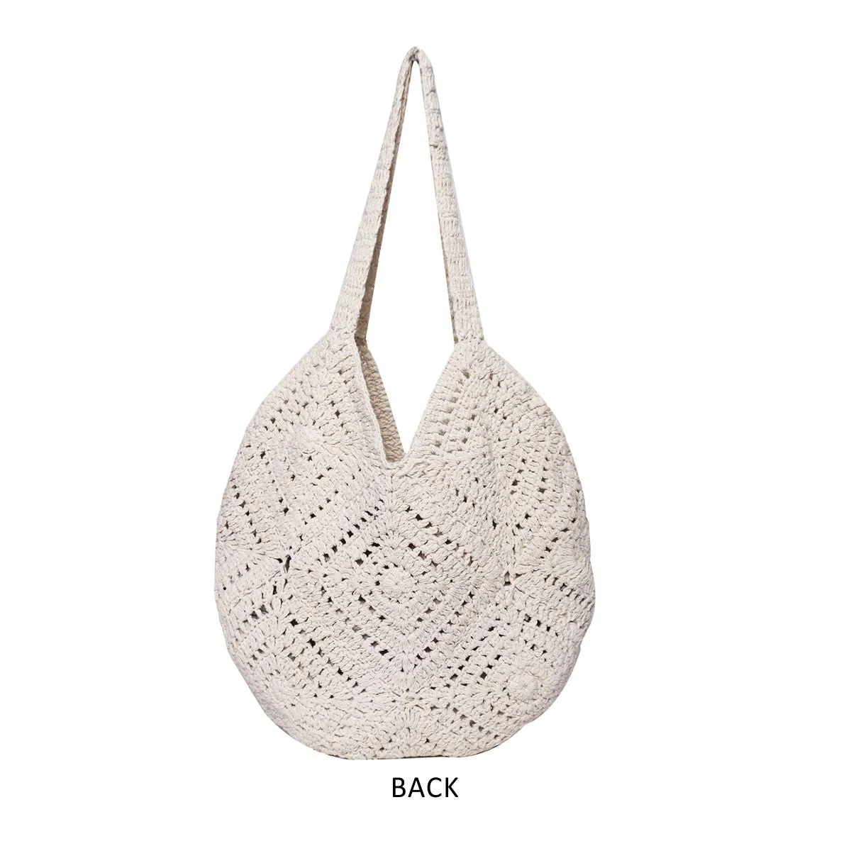 ASTRID Natural Color Crochet Tote Bag,Hobo Bag