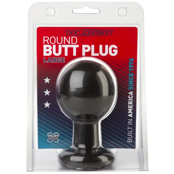 Ball Shape Anal Plug Large Black