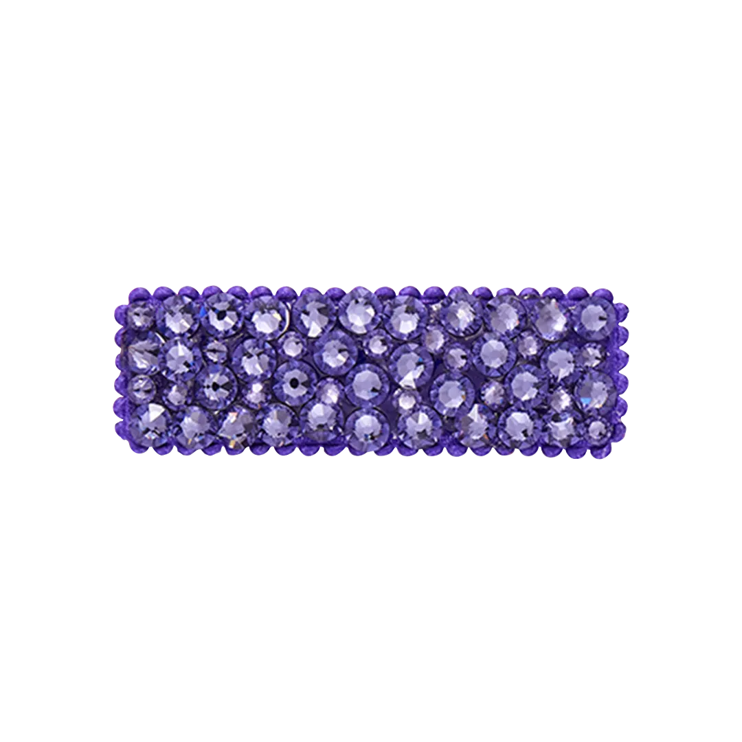 Bari Lynn Crystal Snap Clip - Tanzanite