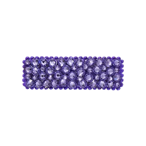 Bari Lynn Crystal Snap Clip - Tanzanite