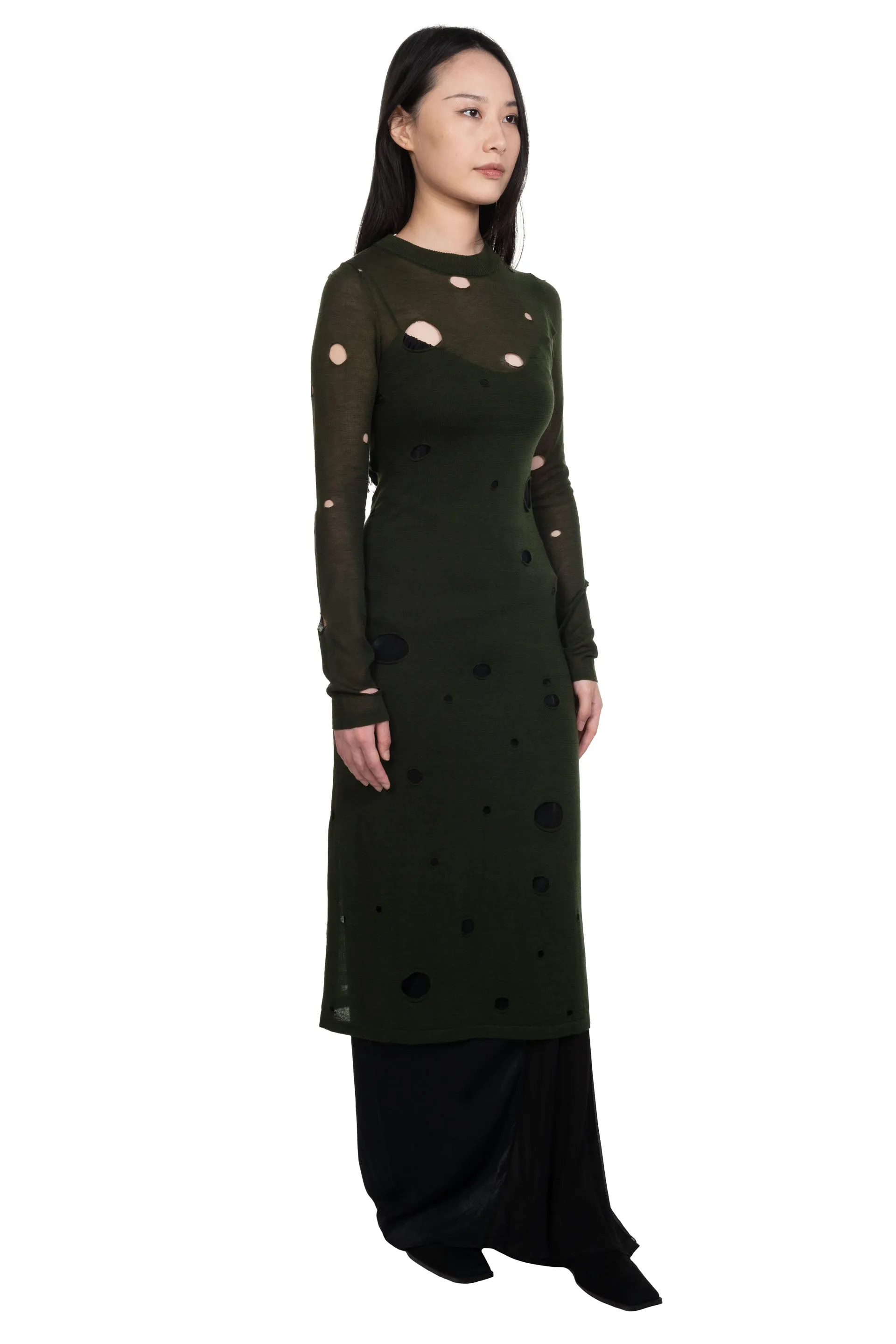 Basil Cut-Out Dress