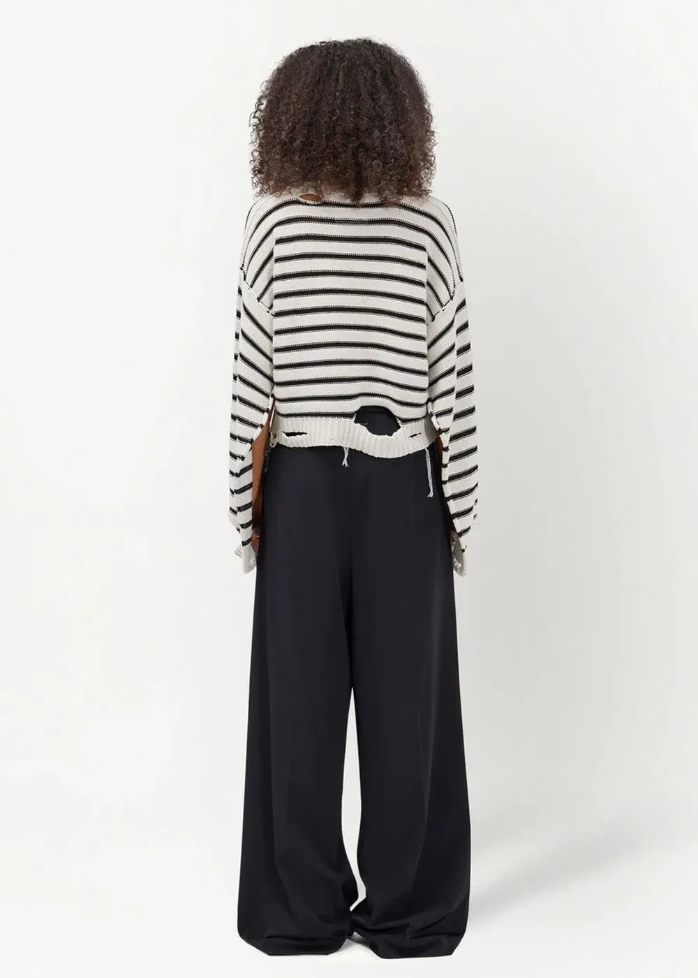 Black And White Striped Sweater