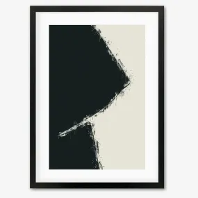 Black Geometric Shape Framed Art