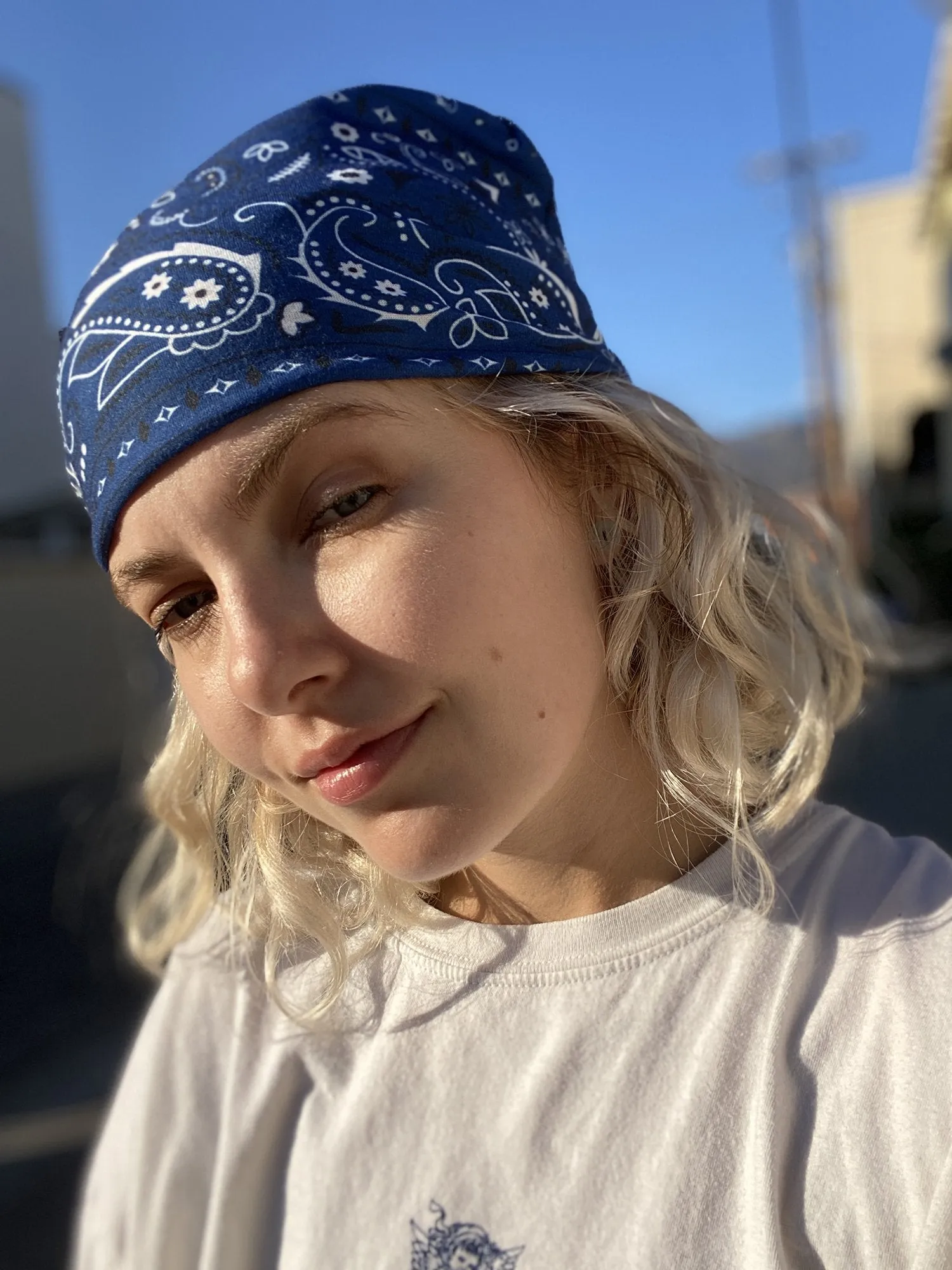 Blue Lake Paisley Bandana