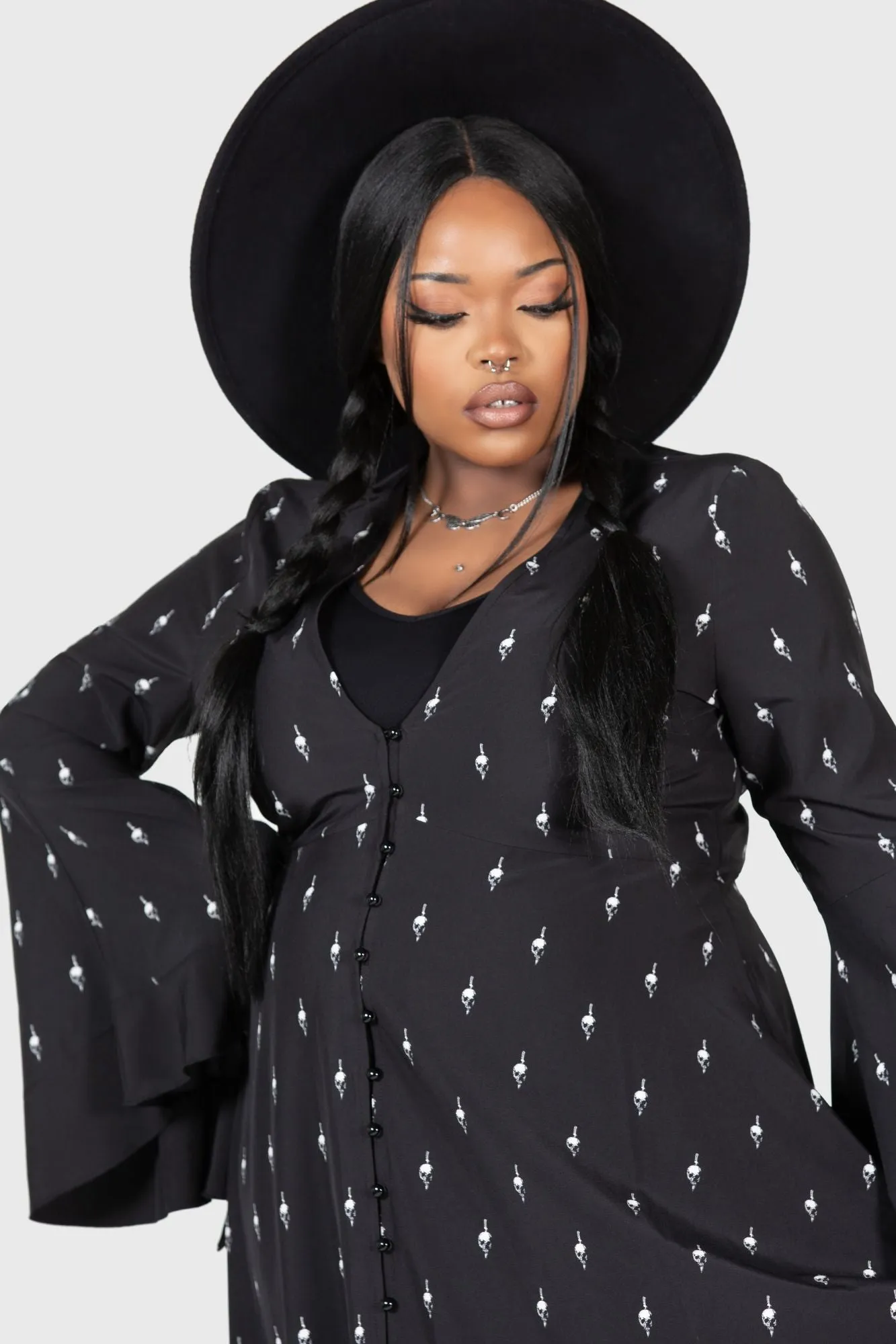 Bury Hatchets Midi Dress [PLUS]
