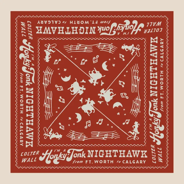 Colter Wall Honky-Tonk Nighhawk Bandana