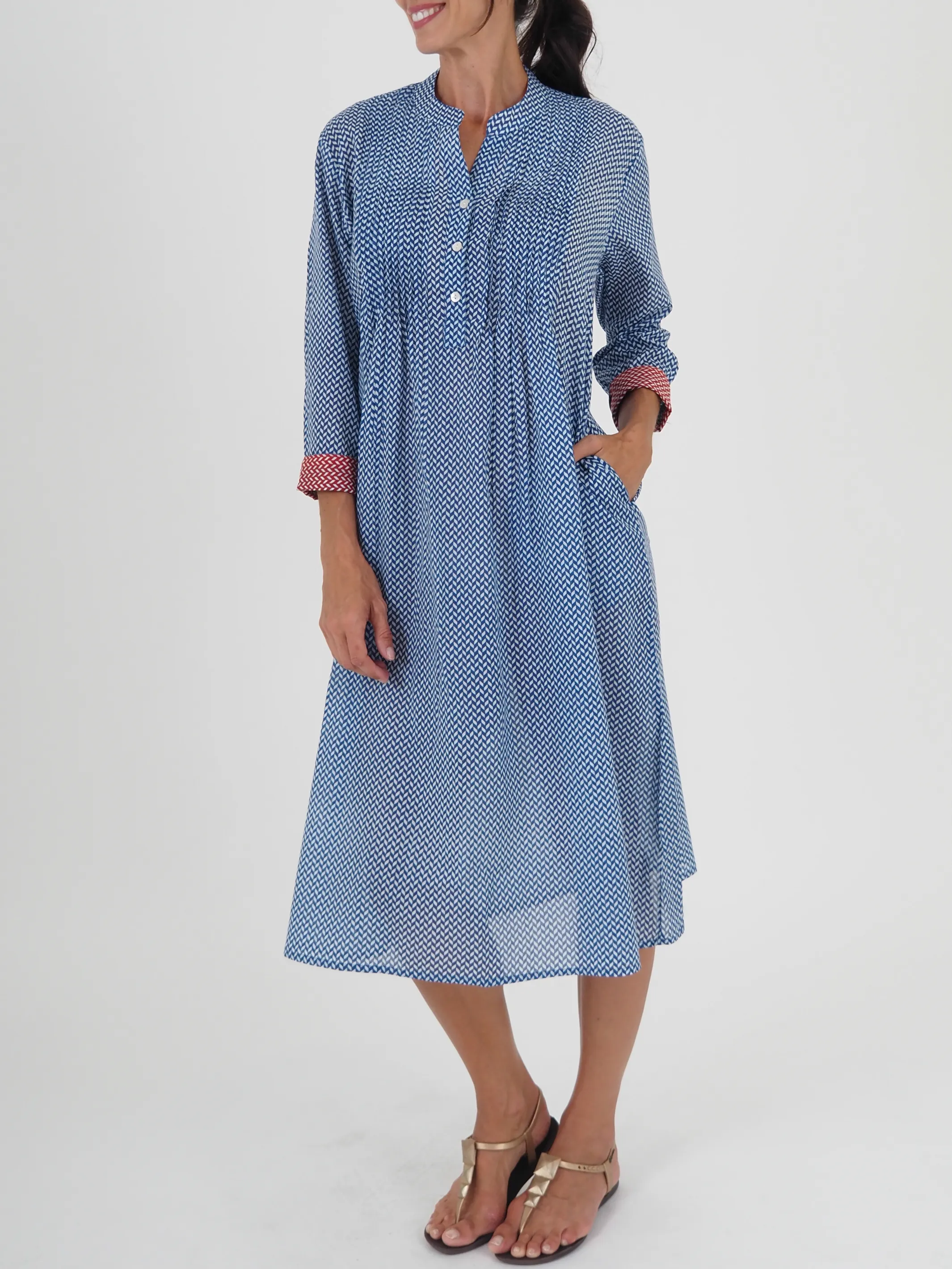 Cora Dress in Printed Cotton