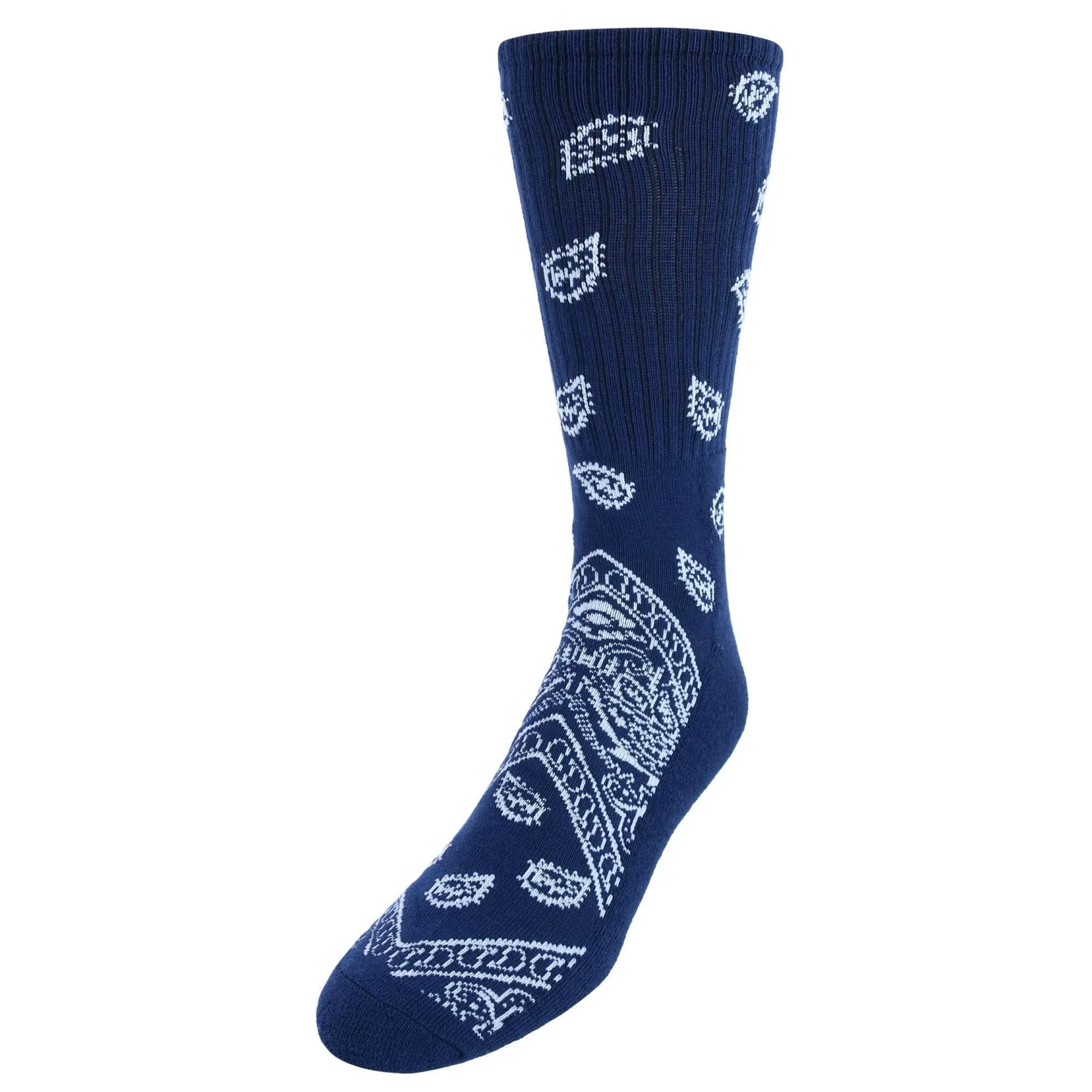 CTM® Men's Asombroso Bandana Socks (1 Pair)