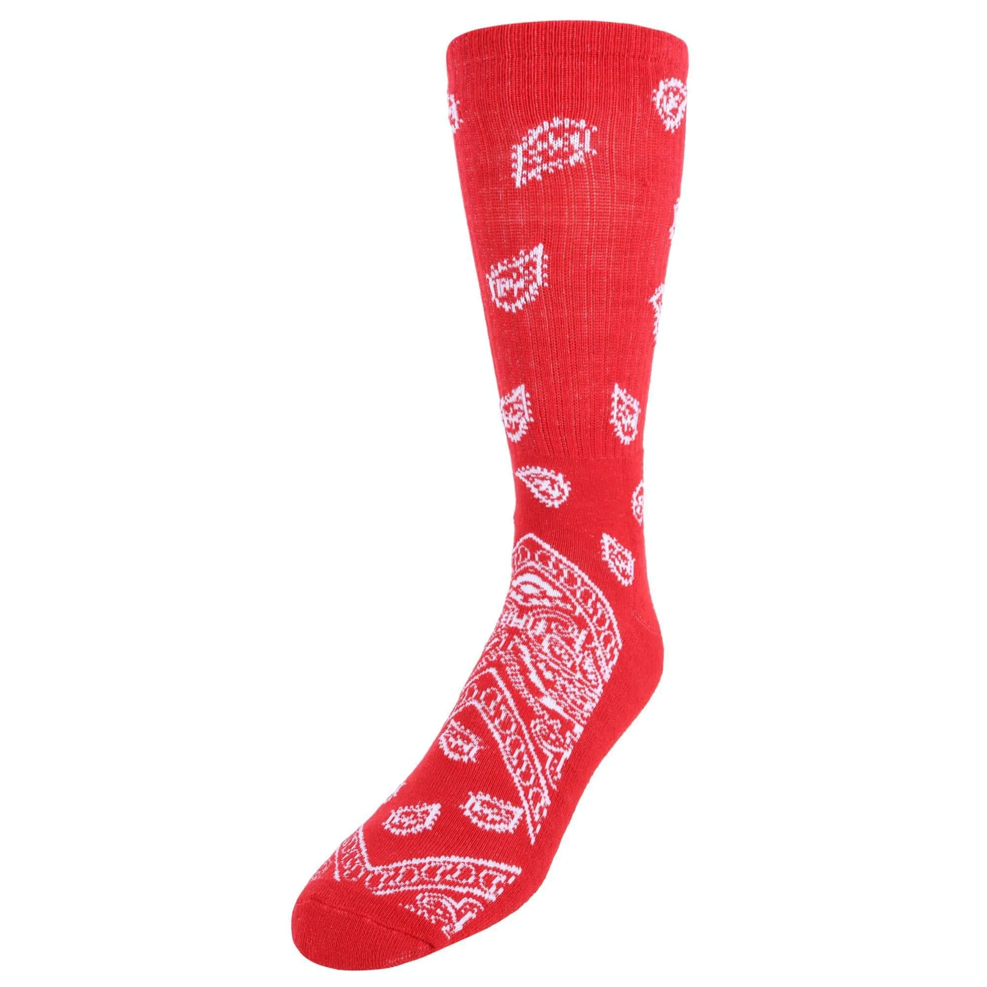 CTM® Men's Asombroso Bandana Socks (1 Pair)