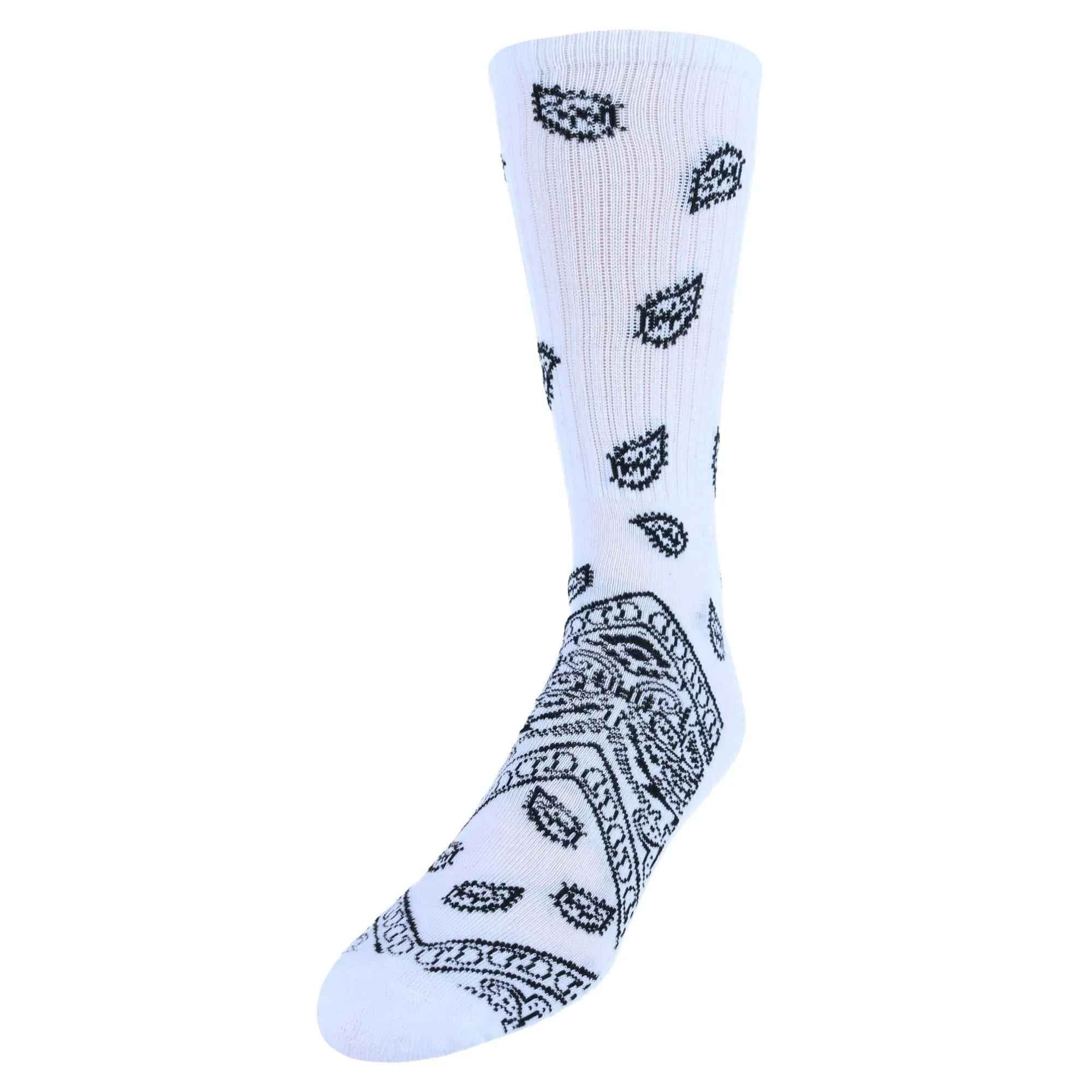 CTM® Men's Asombroso Bandana Socks (1 Pair)
