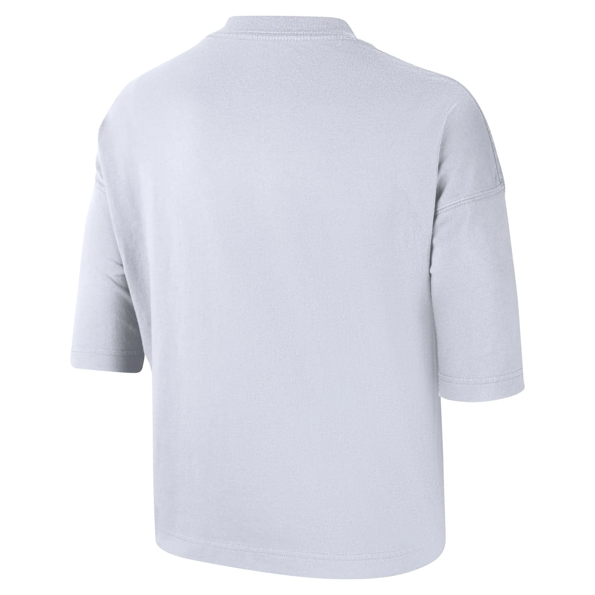 DALLAS MAVERICKS NIKE WOMEN'S WHITE MAVS JORDAN CROPPED SHORT SLEEVE TEE