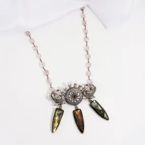 Designer Oxidised Long Necklace