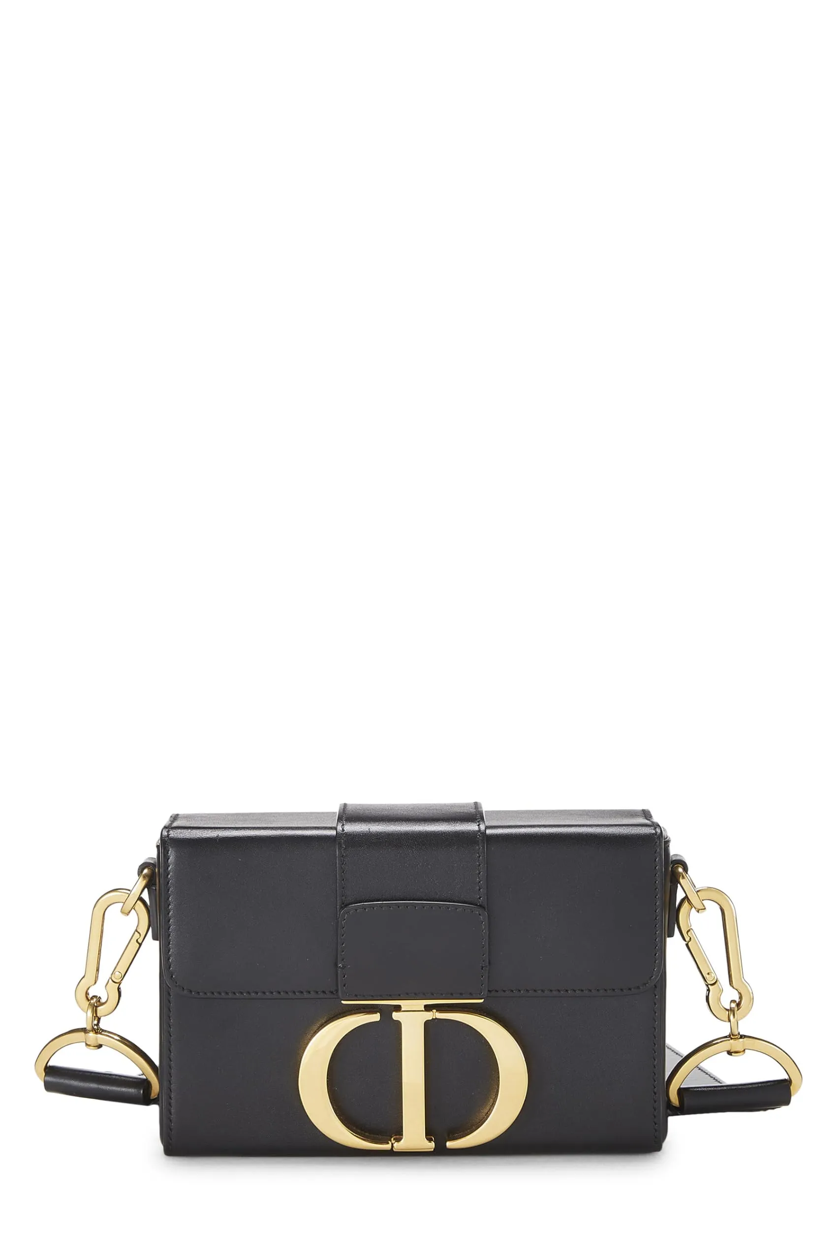 Dior,  Black Calfskin 30 Montaigne Box Bag, Black