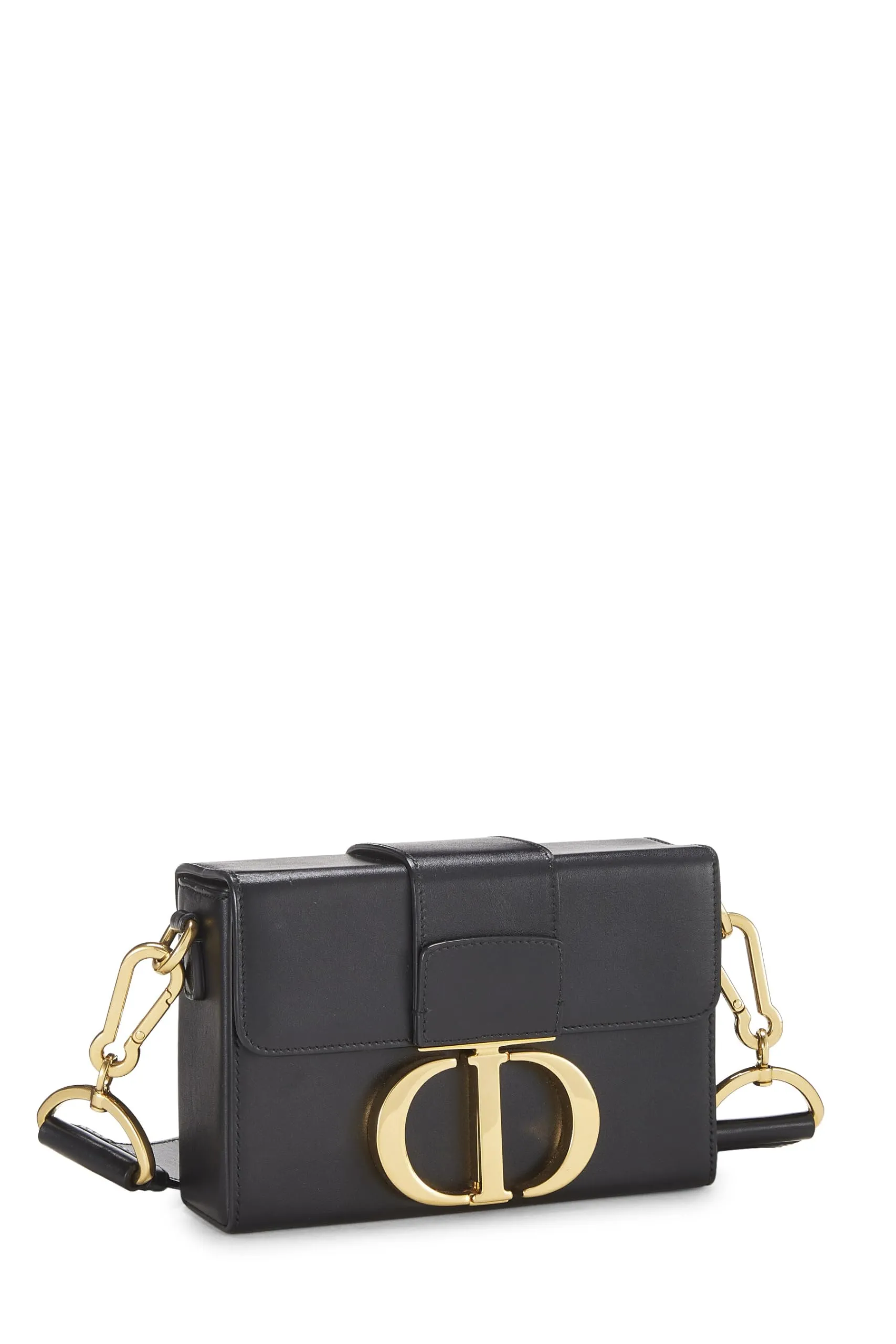 Dior,  Black Calfskin 30 Montaigne Box Bag, Black