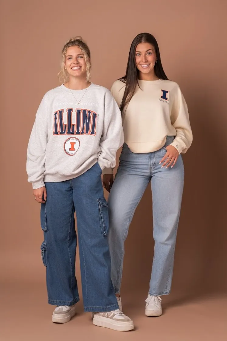 Fighting Illini Embroidered Supersoft Crew