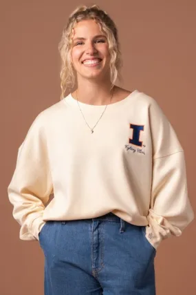 Fighting Illini Embroidered Supersoft Crew