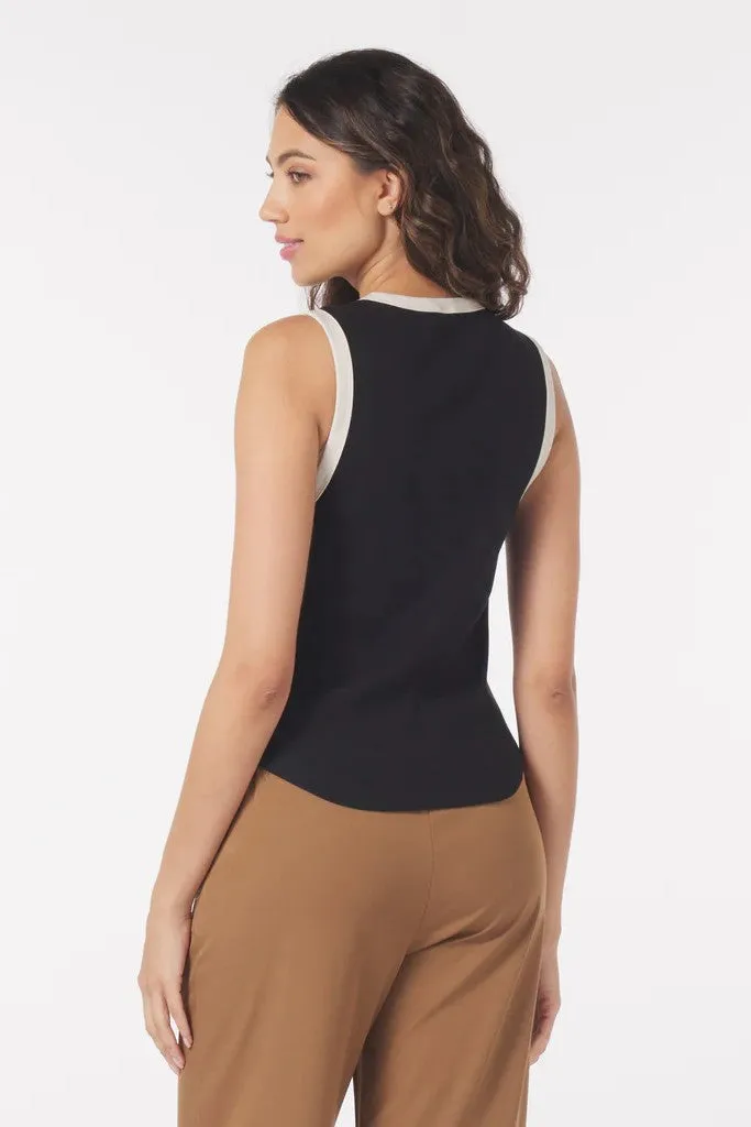 Go To Tank - Black / Oatmilk