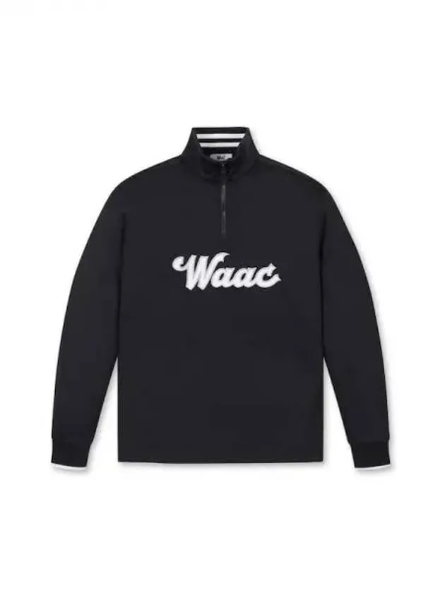 Golf men s logo half zip up WMTBS24121BKX domestic product