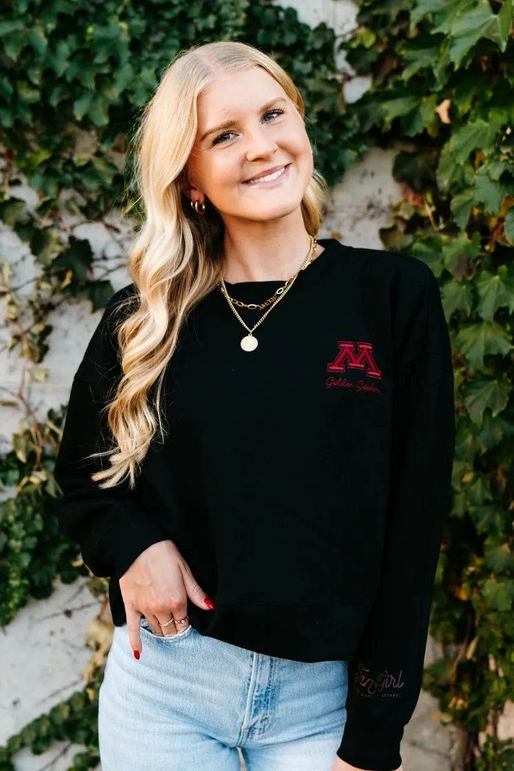 Gophers Embroidered Supersoft Crew