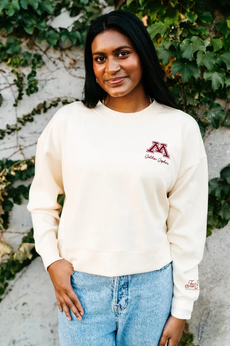 Gophers Embroidered Supersoft Crew