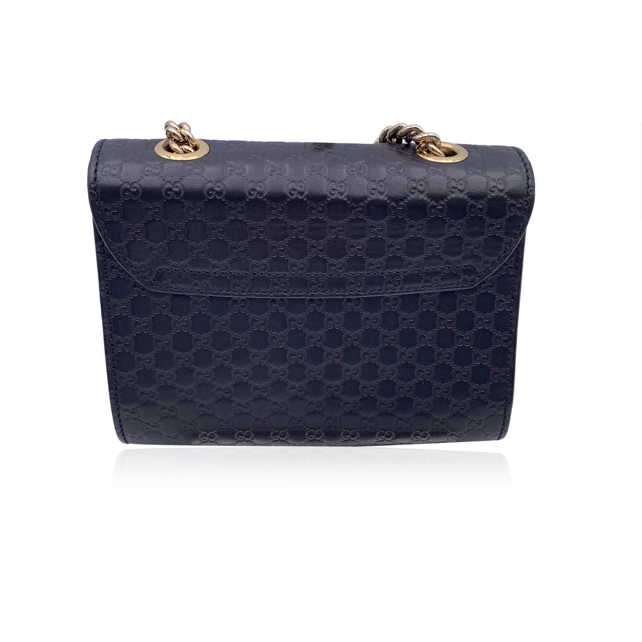 Gucci Black Microguccissima Leather Mini Emily Shoulder Bag