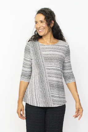 Habitat, 57235 Mixed Elbow Boatneck, Black