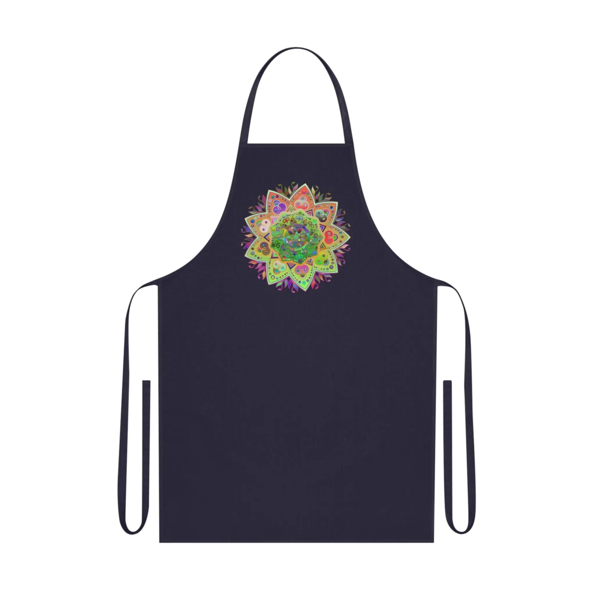 Hand-Drawn Mandala Art Cotton Apron - Chef Essential