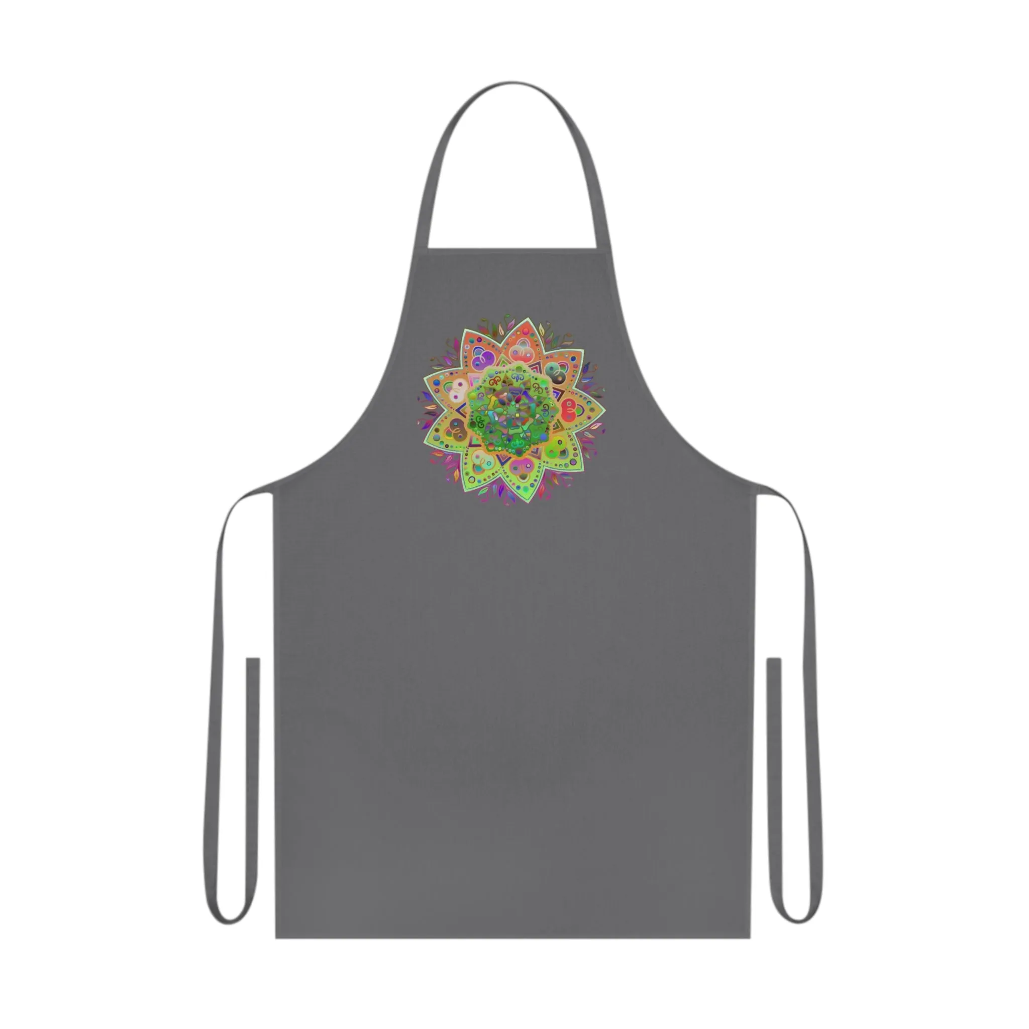 Hand-Drawn Mandala Art Cotton Apron - Chef Essential