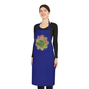 Hand-Drawn Mandala Art Cotton Apron - Chef Essential