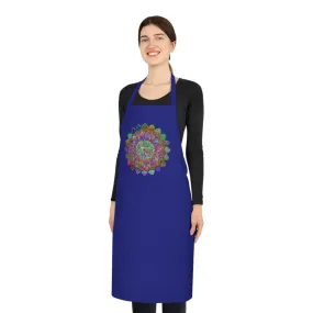 Hand-Drawn Mandalas Cotton Apron - Perfect for Chefs and Home Cooks