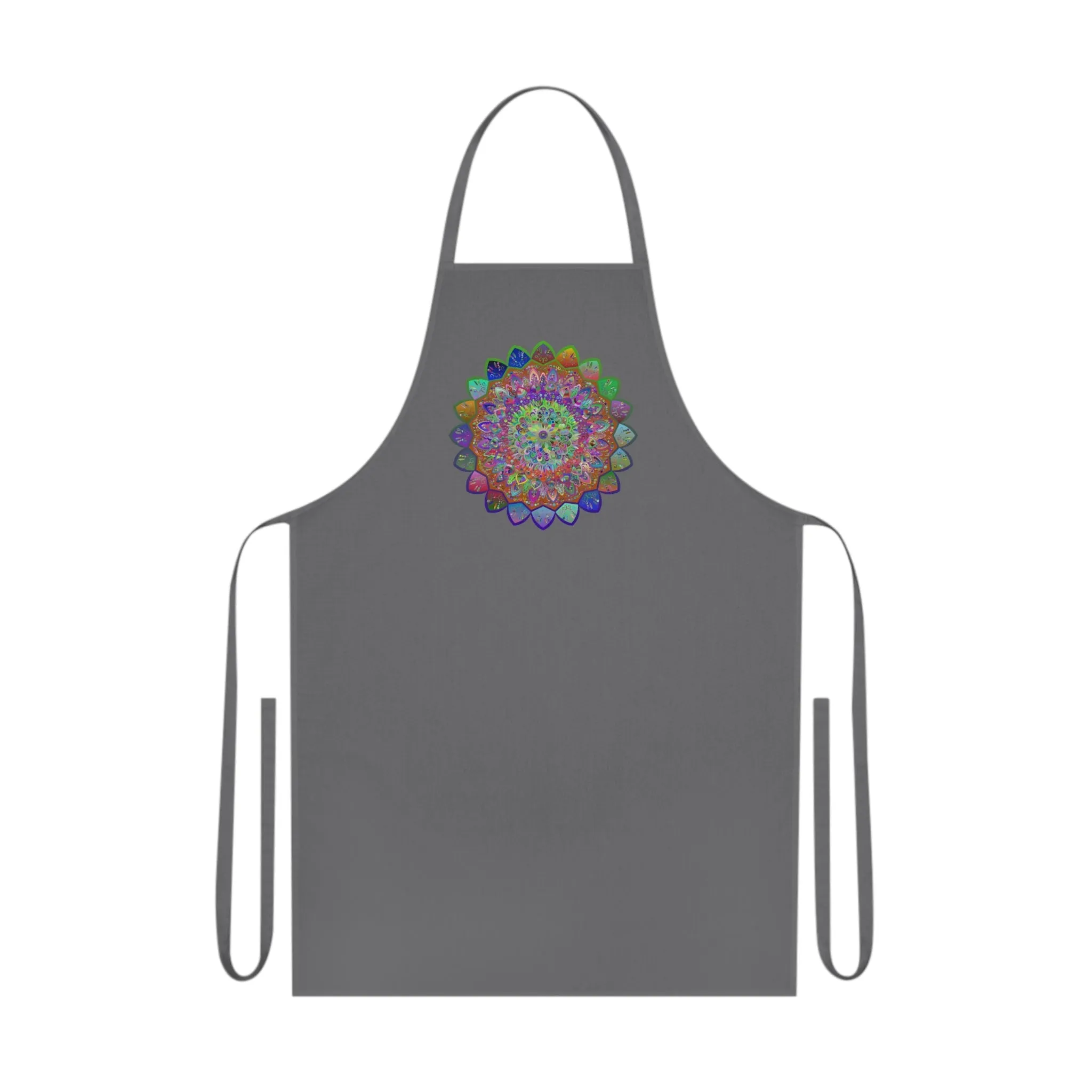 Hand-Drawn Mandalas Cotton Apron - Perfect for Chefs and Home Cooks