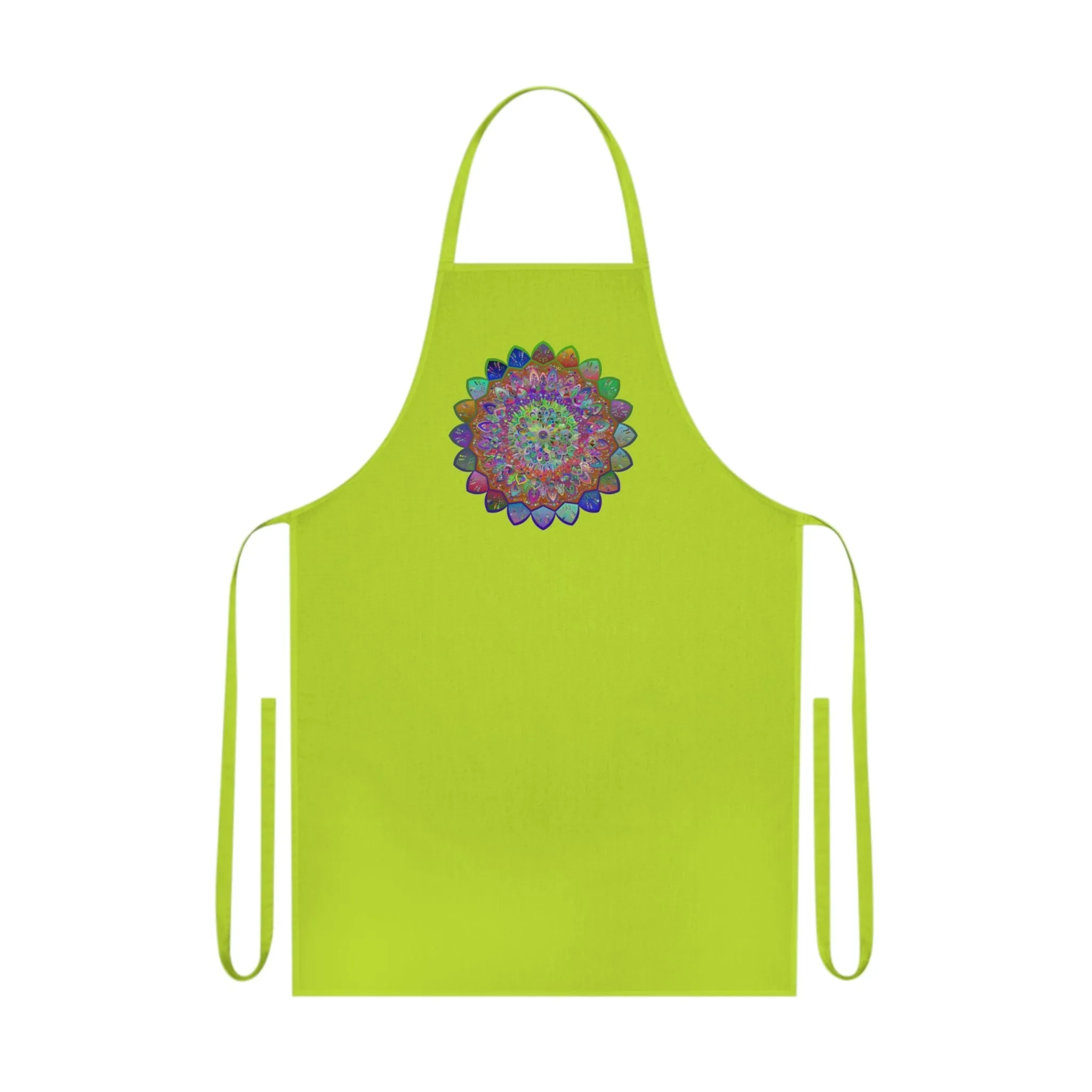 Hand-Drawn Mandalas Cotton Apron - Perfect for Chefs and Home Cooks