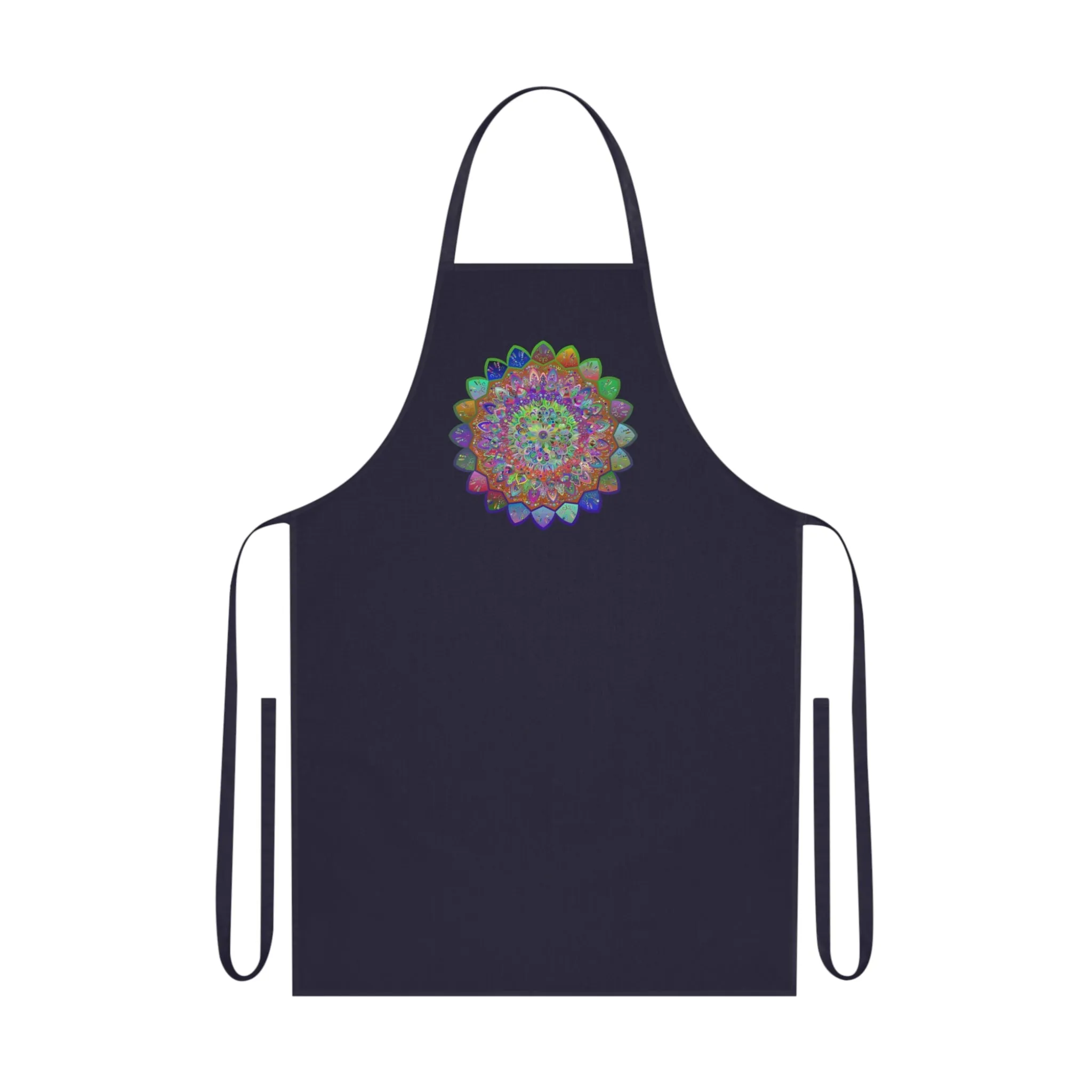 Hand-Drawn Mandalas Cotton Apron - Perfect for Chefs and Home Cooks
